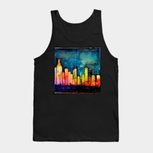 Apothecary Alcohol Ink Bar Skyline Tank Top